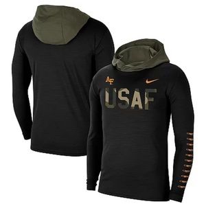 MEN’S NIKE AIR FORCE USAF LONG SLEEVE HOODIE T-SHIRT